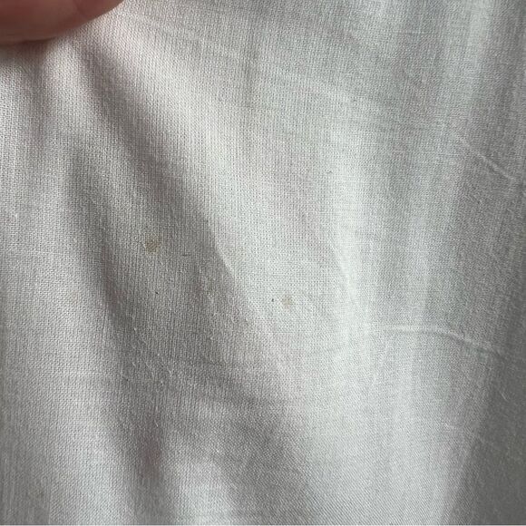 En Saison Women's Tiered Lace Detail Midi Dress White Size Medium 100% Cotton - Picture 13 of 14